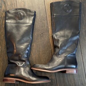 Franco Sarto Black Heeled Boots